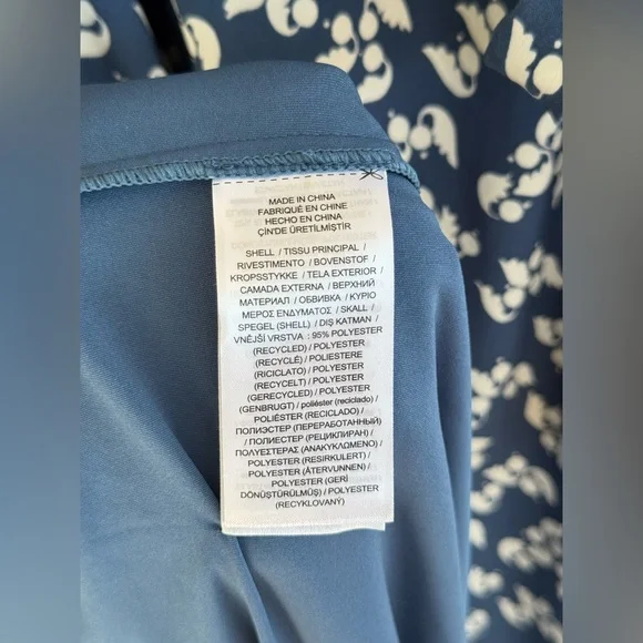 Ralph Lauren Elegant Blue Floral One-Shoulder Dress - Picture 9 of 13